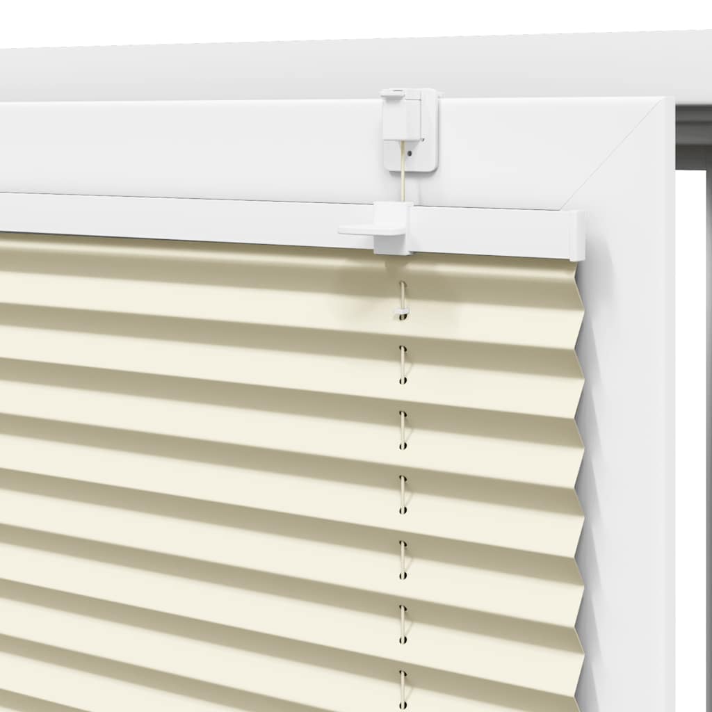 Tenda Plissettata Crema 60x200 cm Larghezza Tessuto 59,4 cm