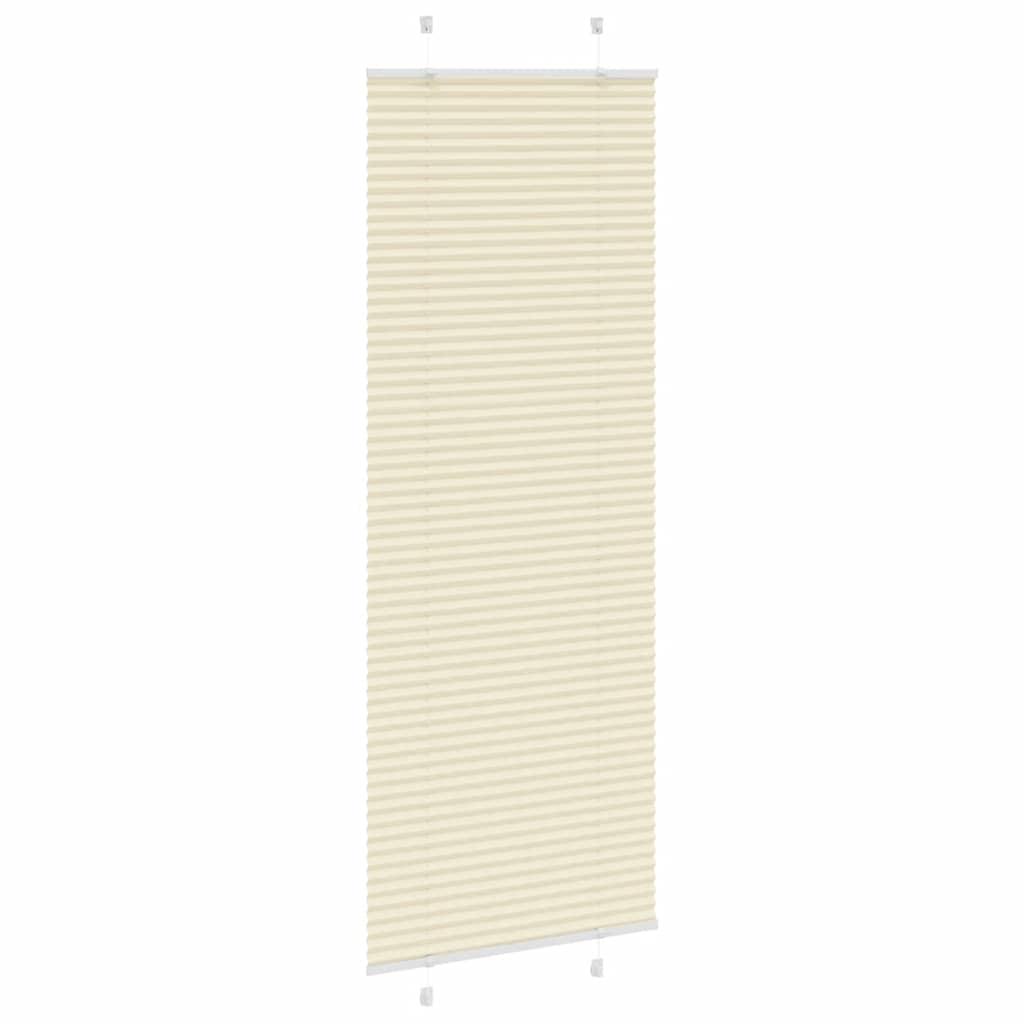 Tenda Plissettata Crema 75x200 cm Larghezza Tessuto 74,4 cm