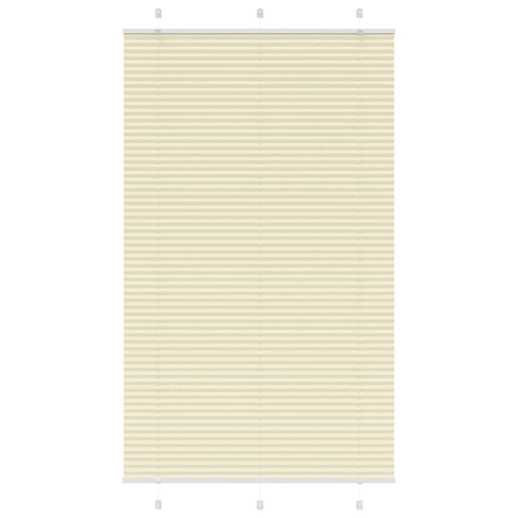 Tenda Plissettata Crema 115x200 cm Larghezza Tessuto 114,4 cm