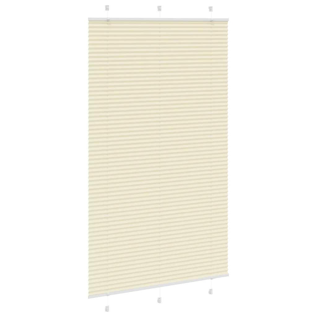 Tenda Plissettata Crema 115x200 cm Larghezza Tessuto 114,4 cm