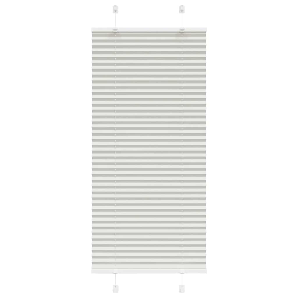 Tenda Plissettata Grigio Chiaro 55x100 cm Larghezza Tessuto