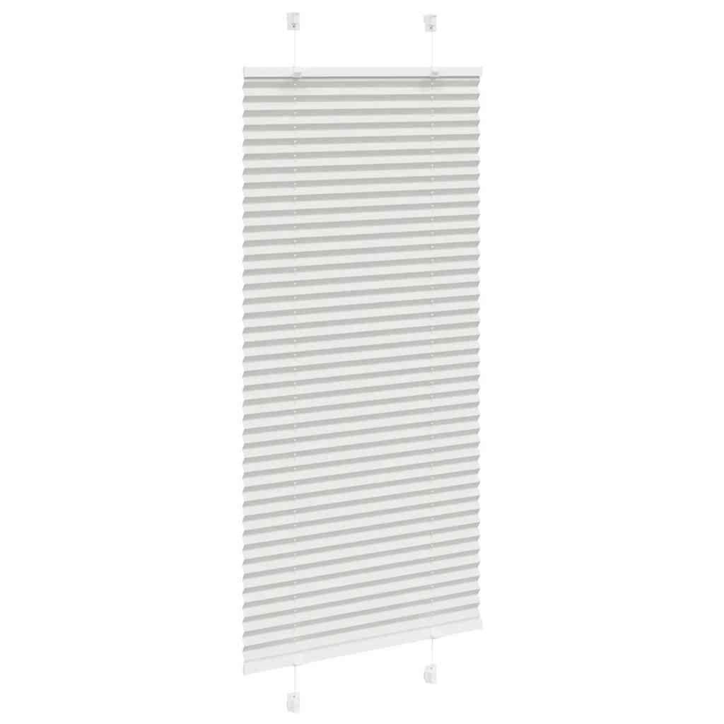 Tenda Plissettata Grigio Chiaro 55x100 cm Larghezza Tessuto