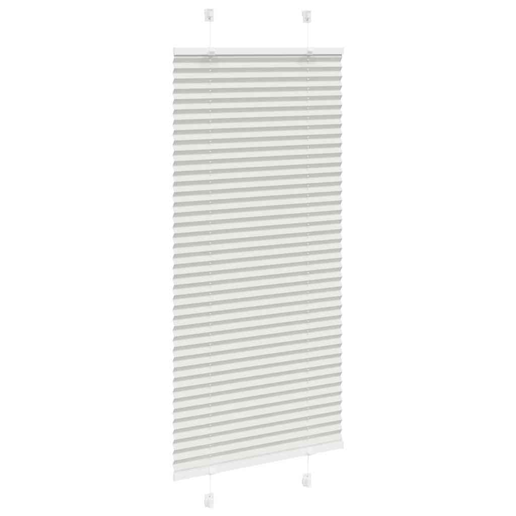Tenda Plissettata Grigio Chiaro 65x100 cm Larghezza Tessuto