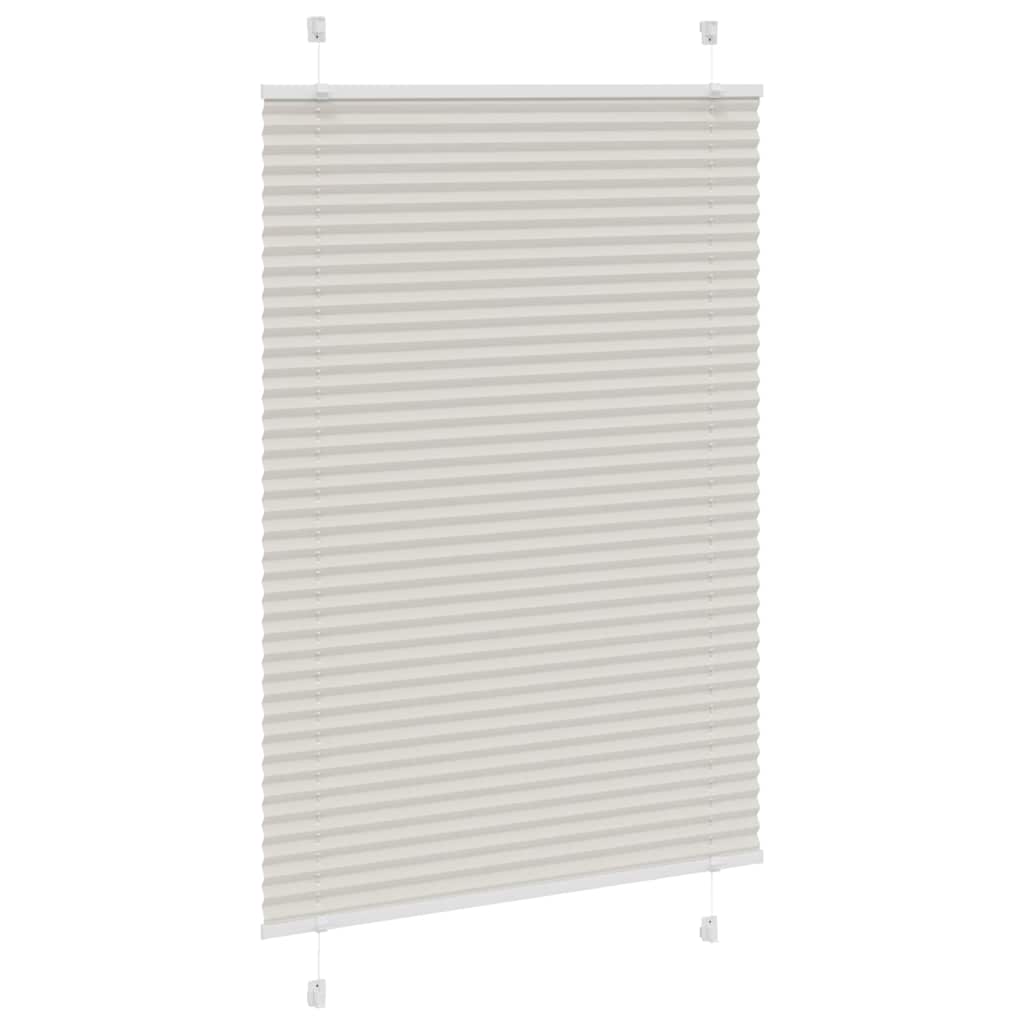 Tenda Plissettata Grigio Chiaro 95x100 cm Larghezza Tessuto