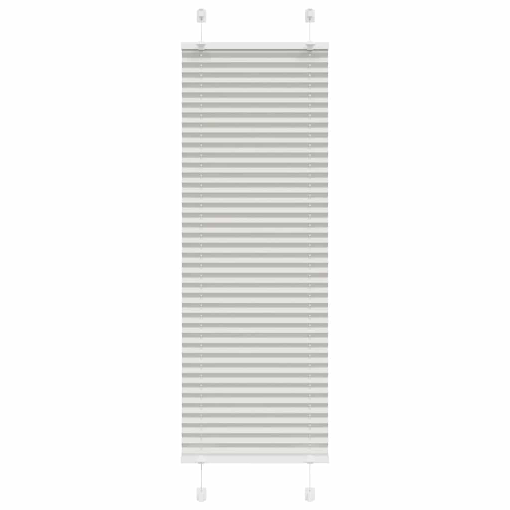Tenda Plissettata Grigio Chiaro 40x150 cm Larghezza Tessuto
