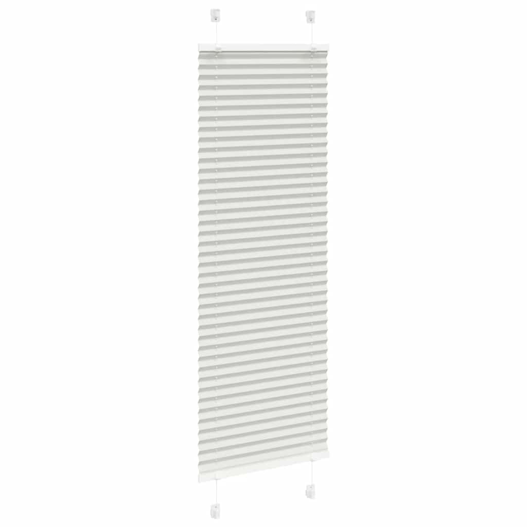 Tenda Plissettata Grigio Chiaro 45x150 cm Larghezza Tessuto