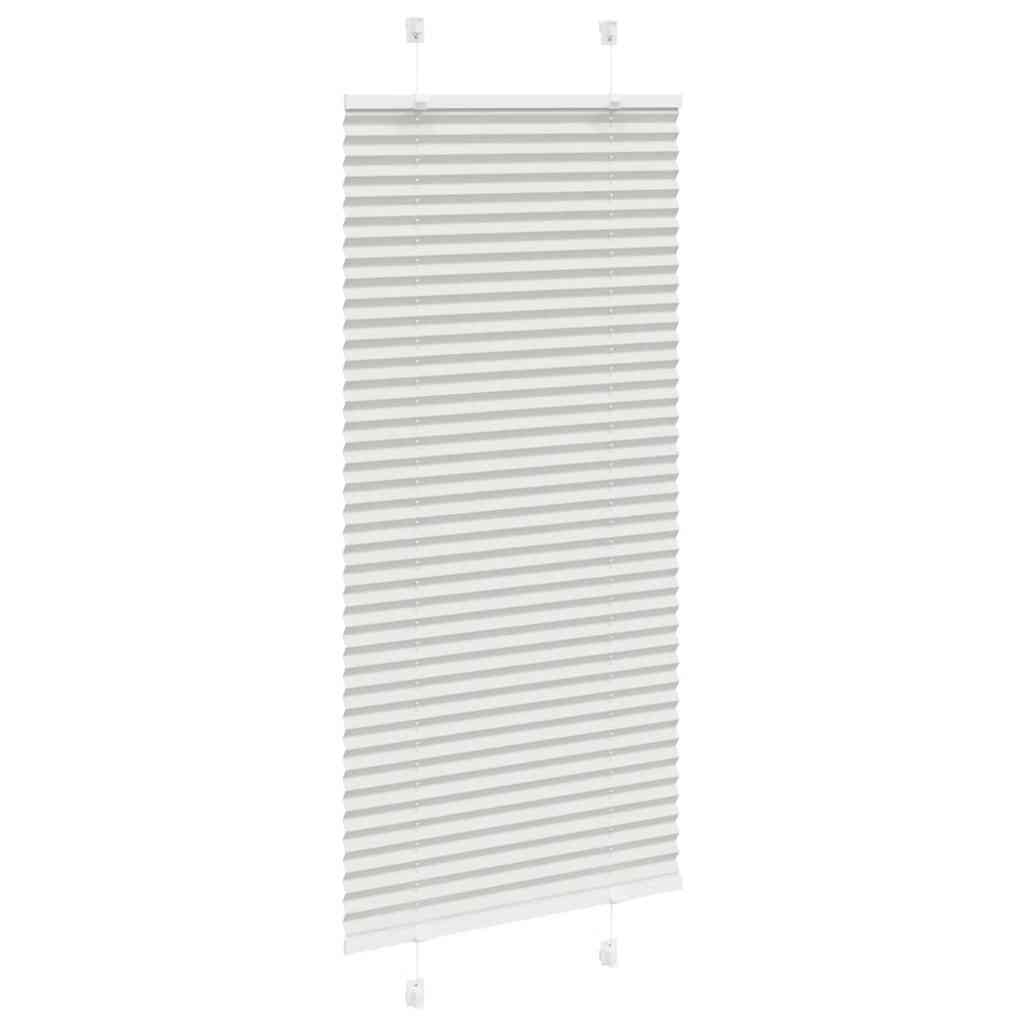 Tenda Plissettata Grigio Chiaro 65x150 cm Larghezza Tessuto
