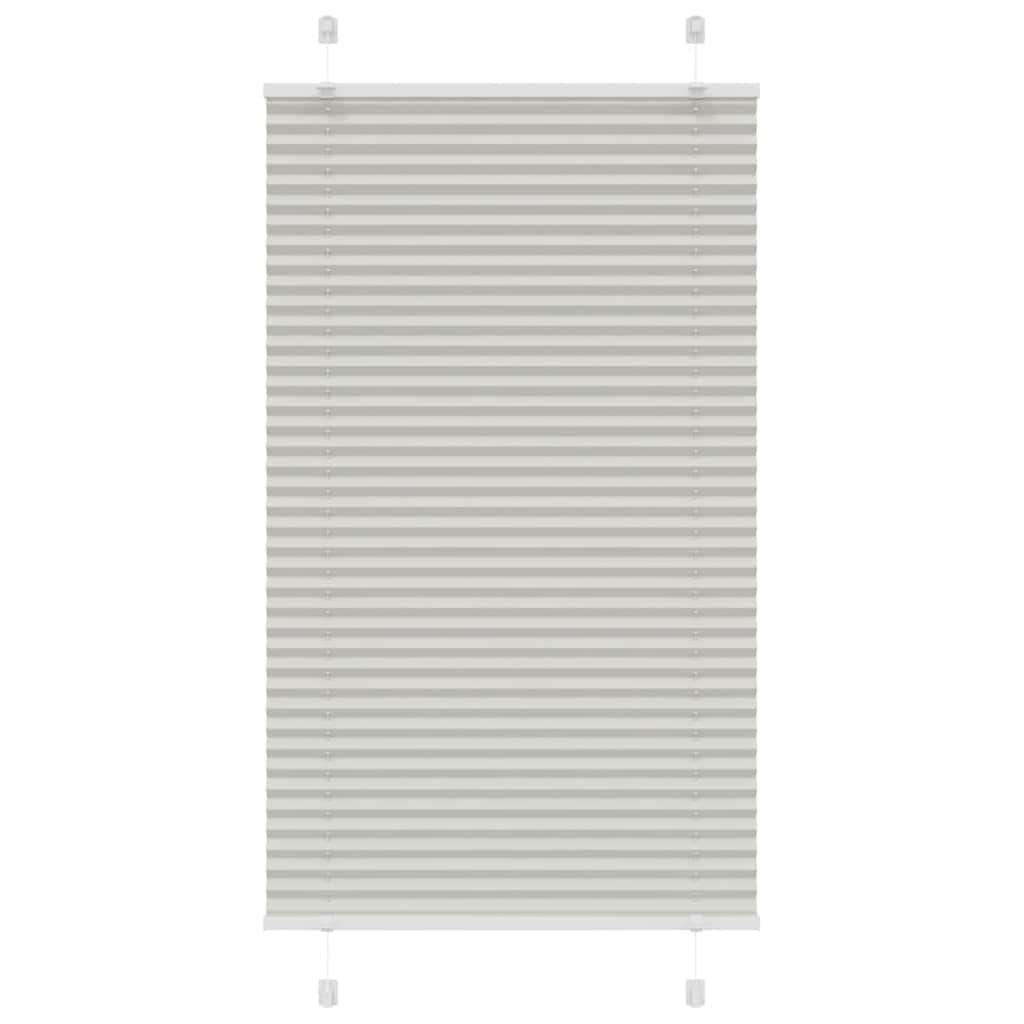 Tenda Plissettata Grigio Chiaro 75x150 cm Larghezza Tessuto