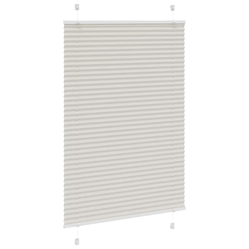Tenda Plissettata Grigio Chiaro 85x150 cm Larghezza Tessuto