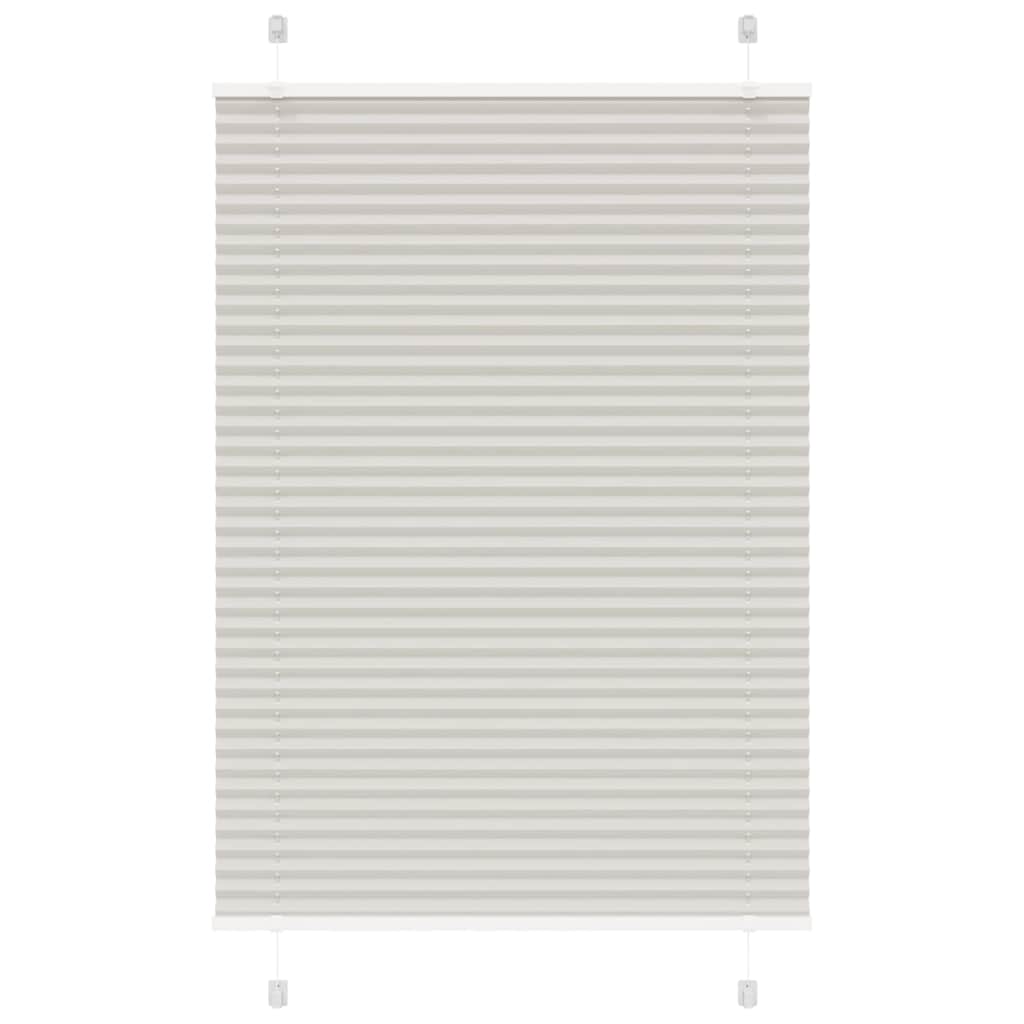 Tenda Plissettata Grigio Chiaro 100x150 cm Larghezza Tessuto