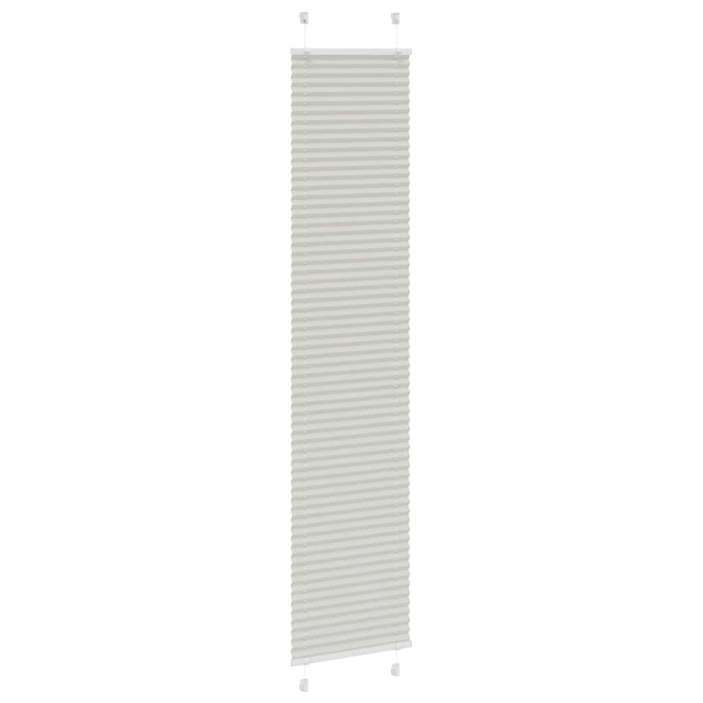 Tenda Plissettata Grigio Chiaro 40x200 cm Larghezza Tessuto