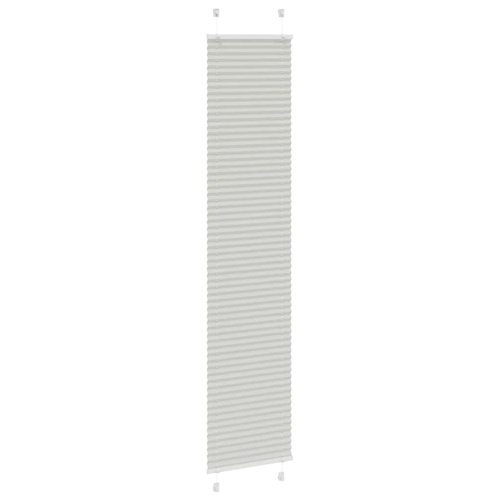 Tenda Plissettata Grigio Chiaro 45x200 cm Larghezza Tessuto