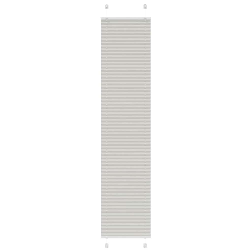 Tenda Plissettata Grigio Chiaro 50x200 cm Larghezza Tessuto