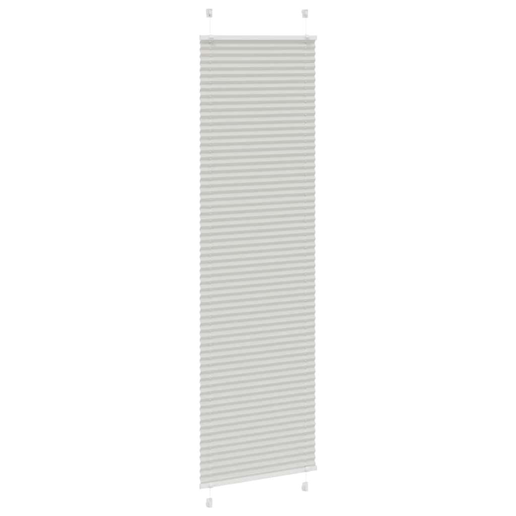 Tenda Plissettata Grigio Chiaro 60x200 cm Larghezza Tessuto