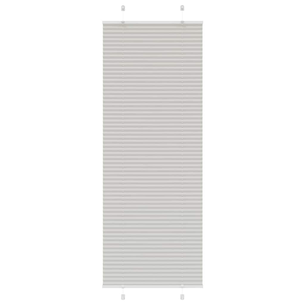 Tenda Plissettata Grigio Chiaro 70x200 cm Larghezza Tessuto