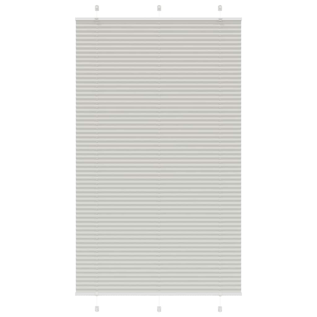 Tenda Plissettata Grigio Chiaro 120x200 cm Larghezza Tessuto