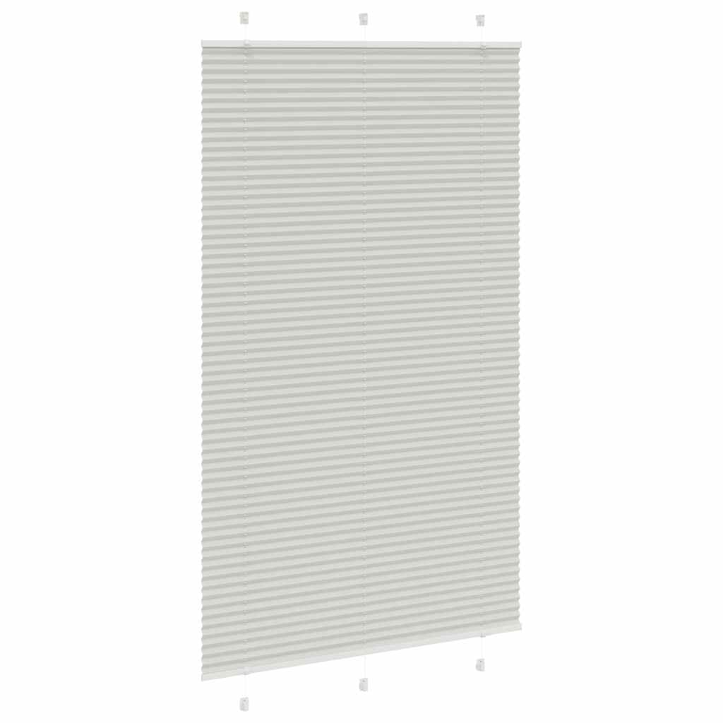 Tenda Plissettata Grigio Chiaro 120x200 cm Larghezza Tessuto
