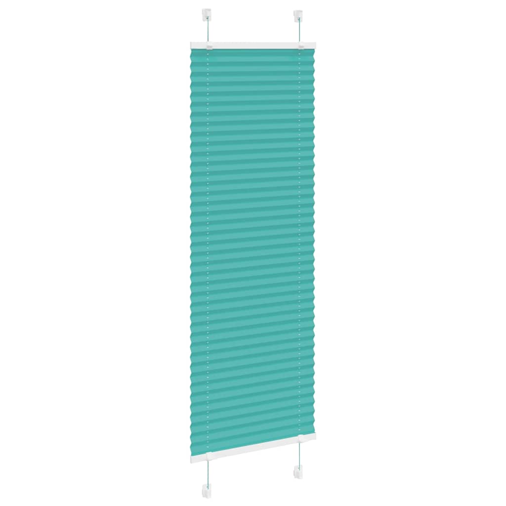 Tenda Plissettata Verde petrolio 40x100 cm Larghezza Tessuto