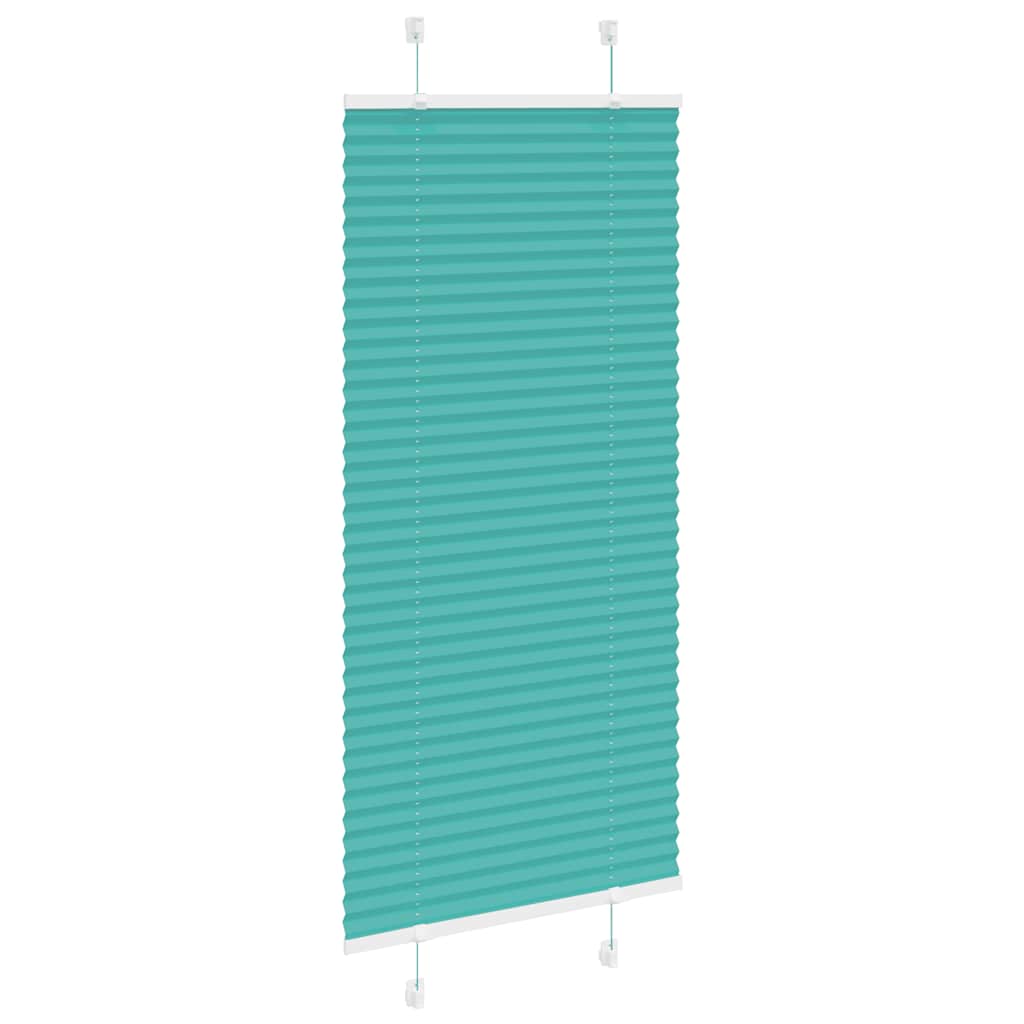 Tenda Plissettata Verde petrolio 60x150 cm Larghezza Tessuto
