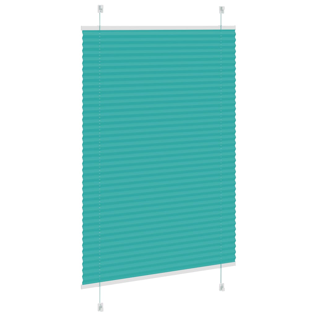 Tenda Plissettata Verde petrolio 85x150 cm Larghezza Tessuto