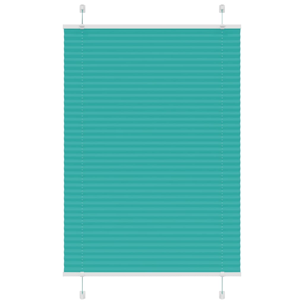 Tenda Plissettata Verde petrolio 90x150 cm Larghezza Tessuto