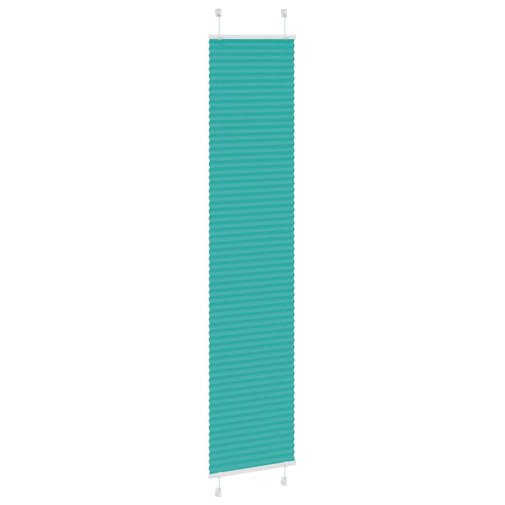 Tenda Plissettata Verde petrolio 40x200 cm Larghezza Tessuto