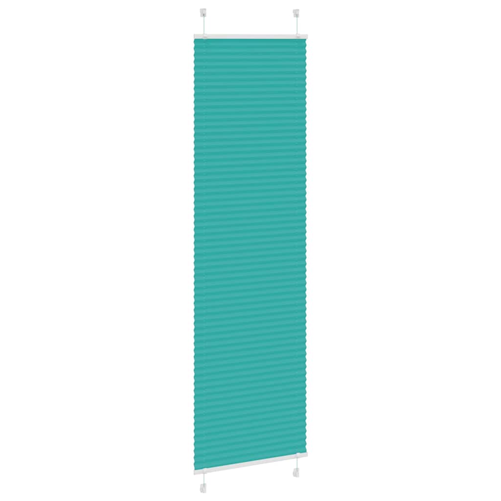 Tenda Plissettata Verde petrolio 60x200 cm Larghezza Tessuto