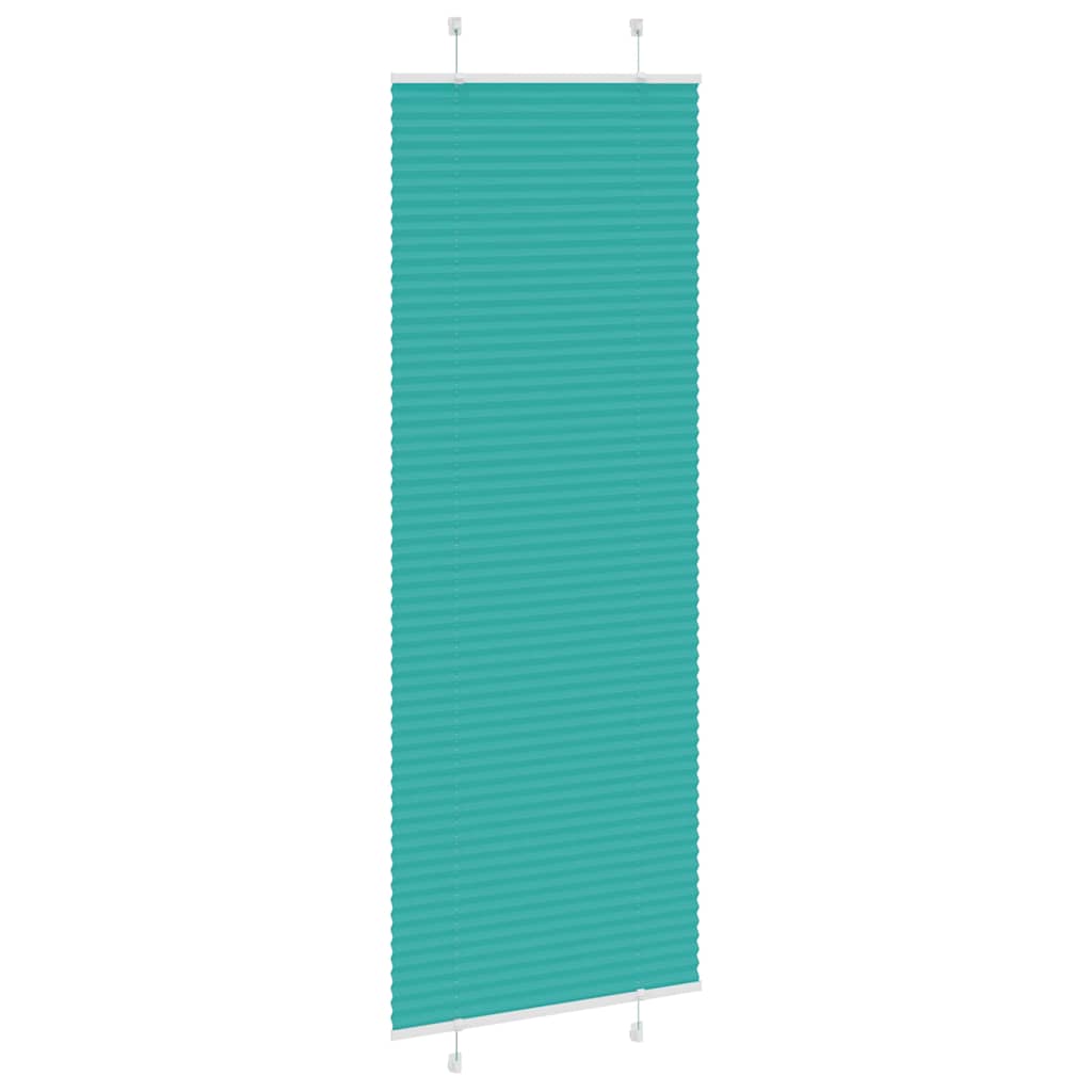 Tenda Plissettata Verde petrolio 70x200 cm Larghezza Tessuto