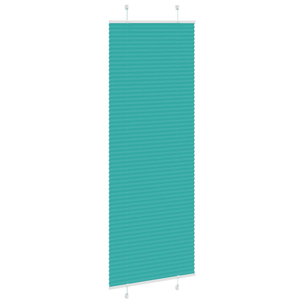 Tenda Plissettata Verde petrolio 75x200 cm Larghezza Tessuto