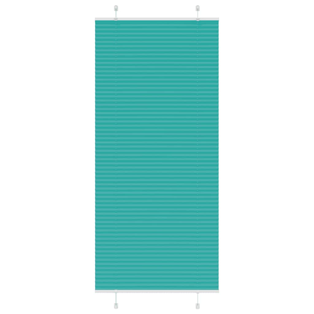 Tenda Plissettata Verde petrolio 85x200 cm Larghezza Tessuto