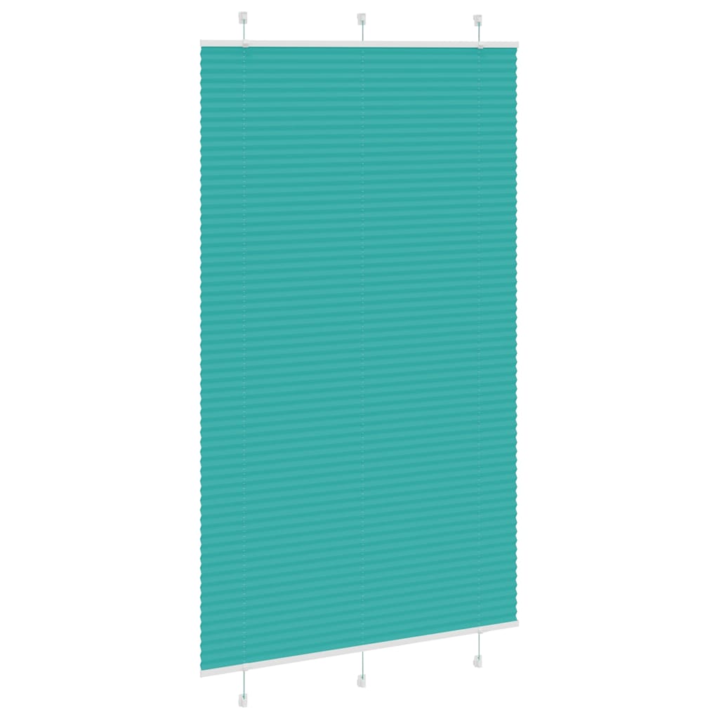 Tenda Plissettata Verde petrolio 115x200 cm Larghezza Tessuto