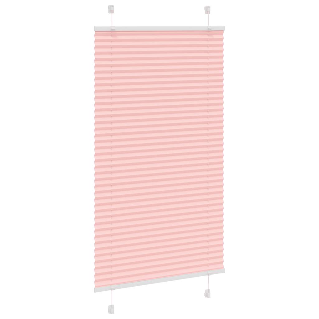 Tenda Plissettata Rosa 80x100 cm Larghezza Tessuto 79,4 cm