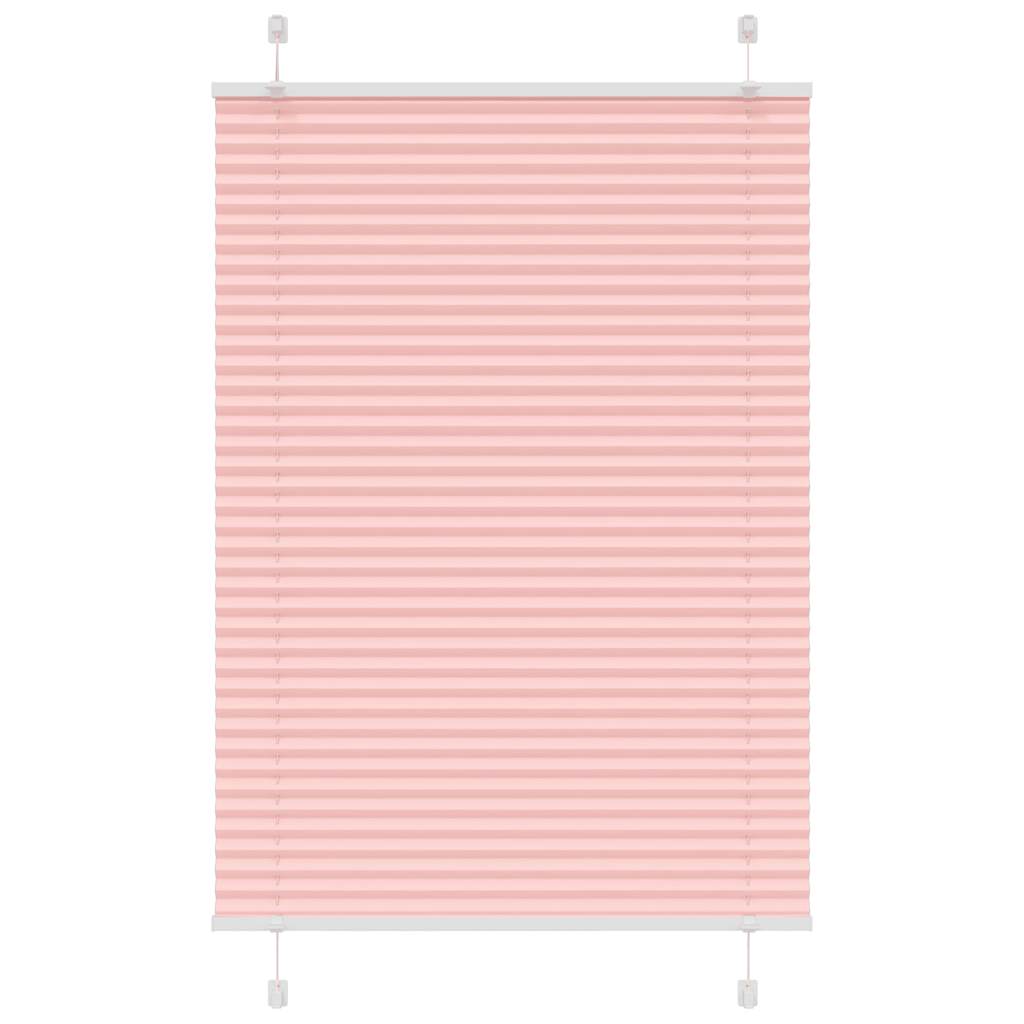 Tenda Plissettata Rosa 95x100 cm Larghezza Tessuto 94,4 cm