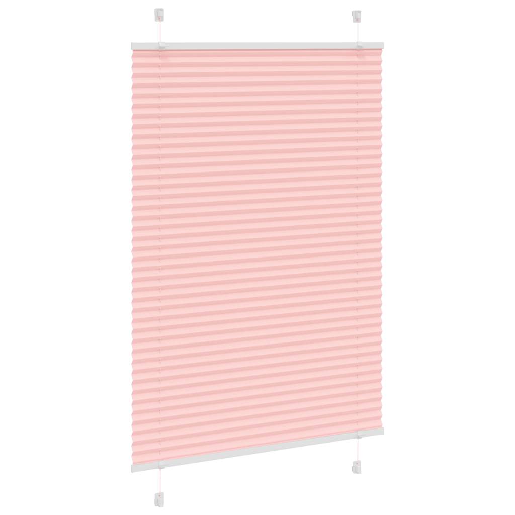 Tenda Plissettata Rosa 100x100 cm Larghezza Tessuto 99,4 cm
