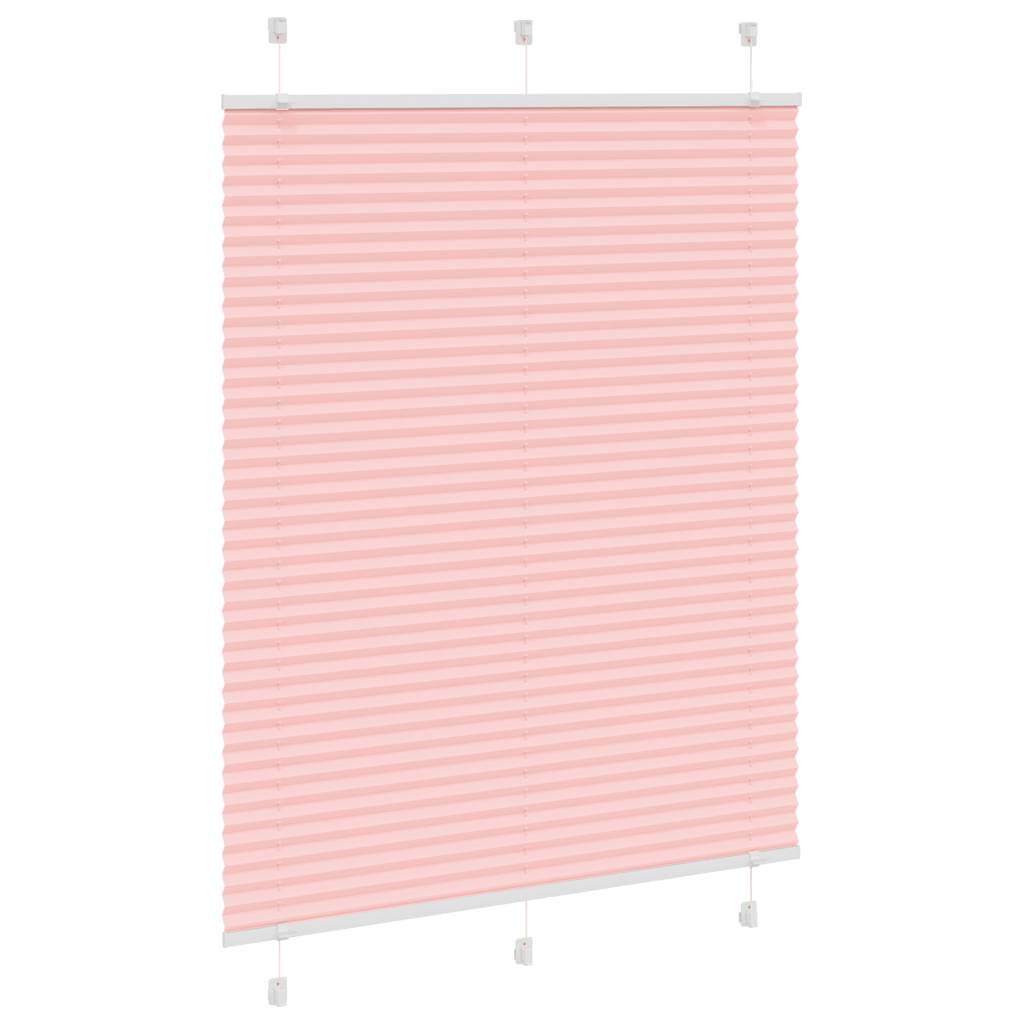 Tenda Plissettata Rosa 105x100 cm Larghezza Tessuto 104,4 cm