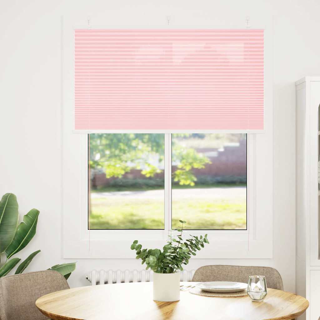 Tenda Plissettata Rosa 110x150 cm Larghezza Tessuto 109,4 cm