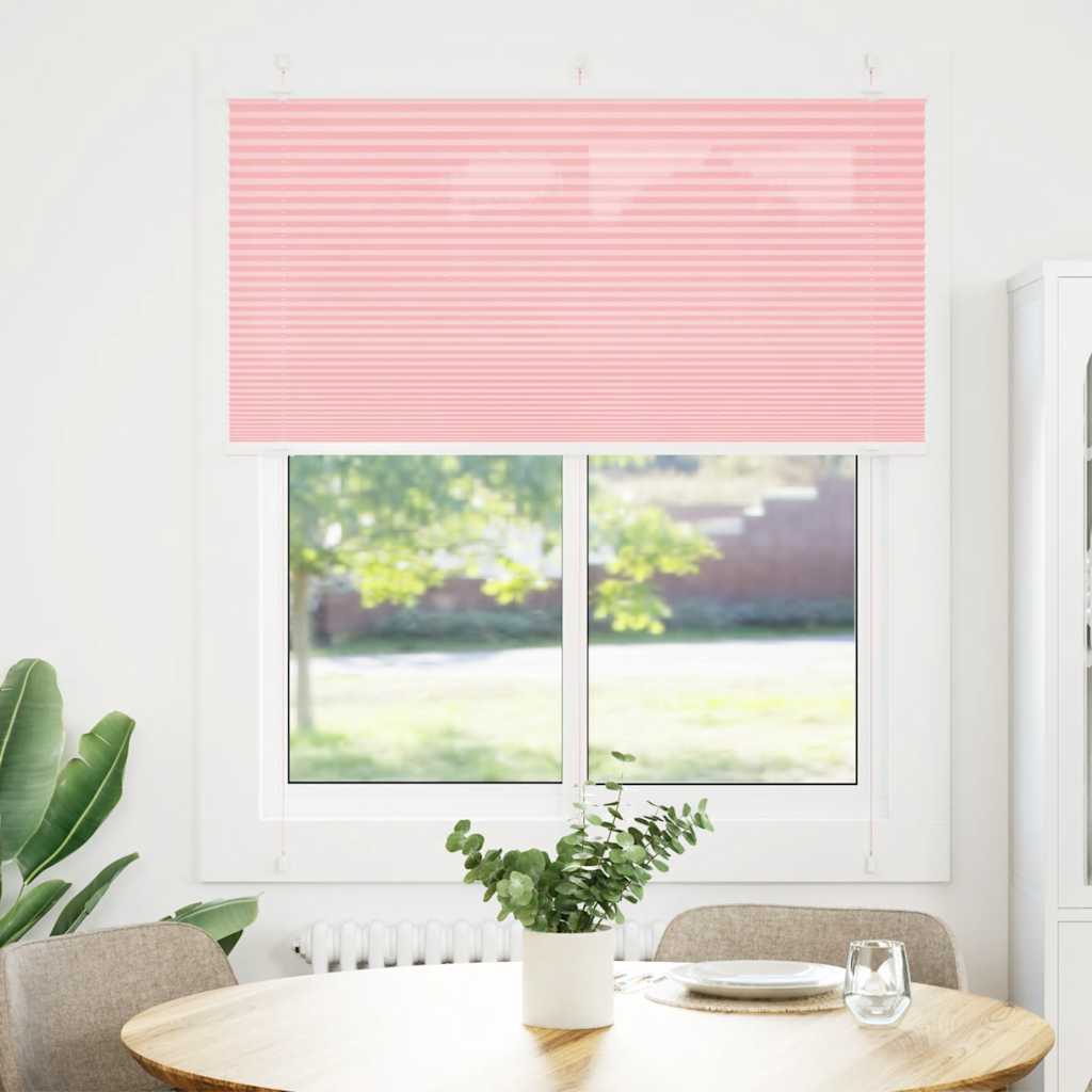 Tenda Plissettata Rosa 120x150 cm Larghezza Tessuto 119,4 cm