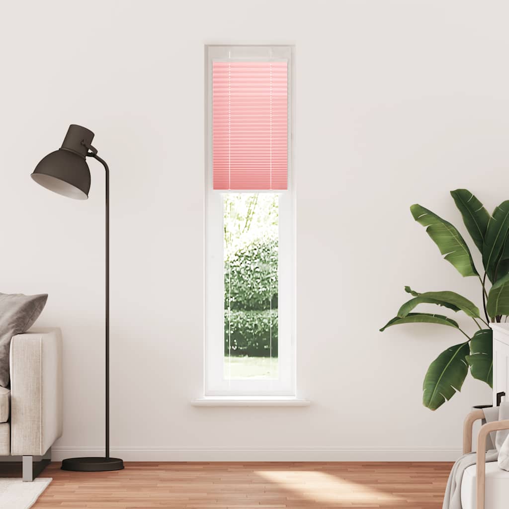 Tenda Plissettata Rosa 40x200 cm Larghezza Tessuto 39,4 cm