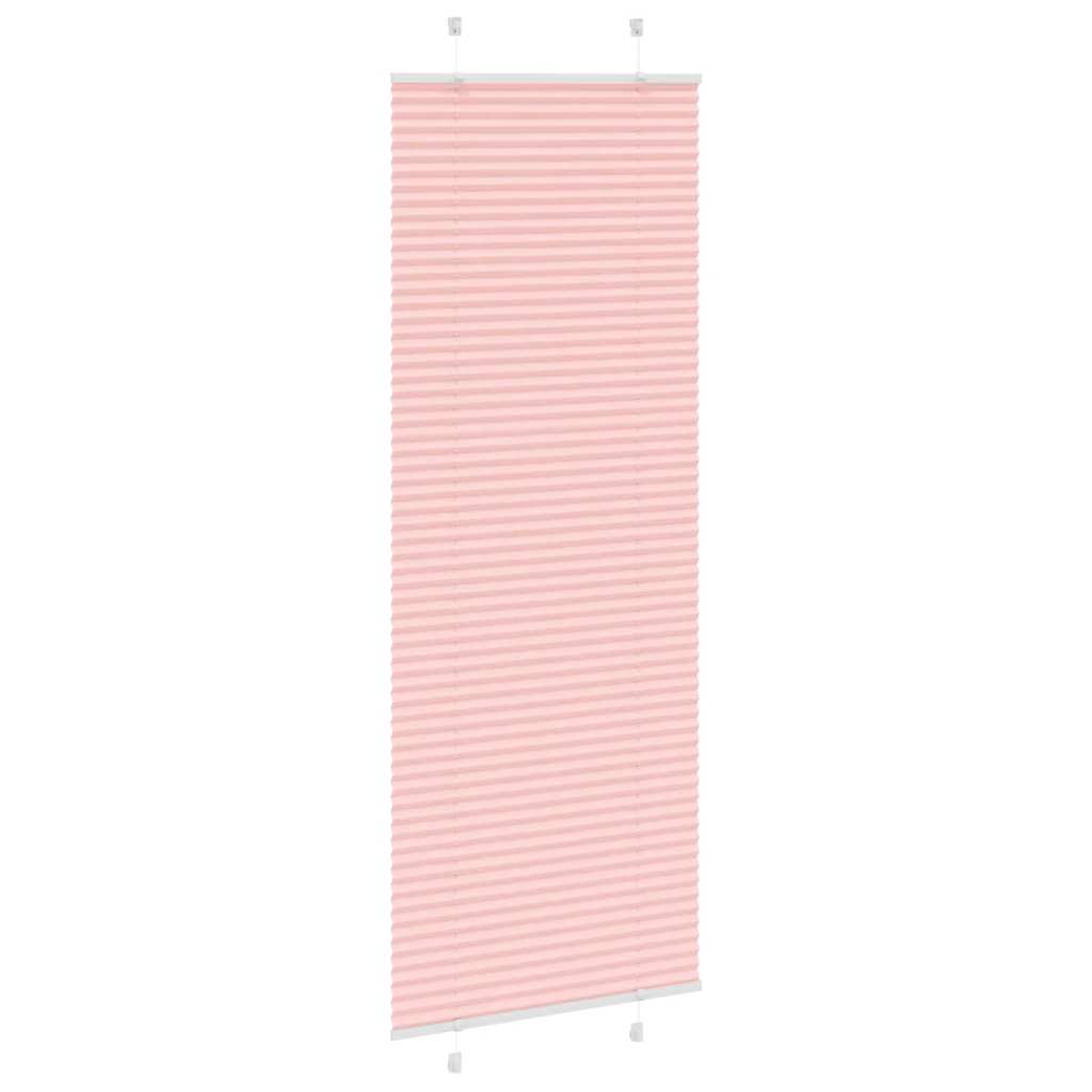 Tenda Plissettata Rosa 75x200 cm Larghezza Tessuto 74,4 cm