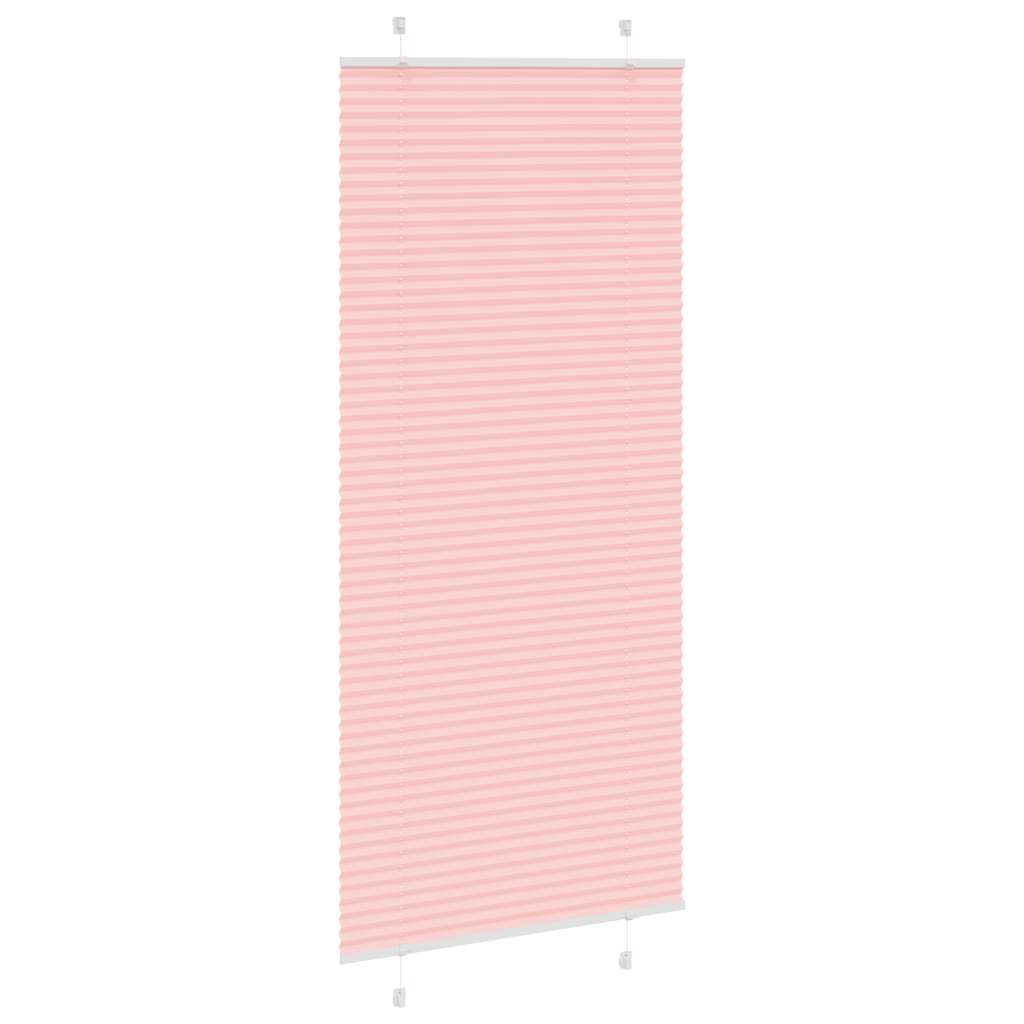 Tenda Plissettata Rosa 85x200 cm Larghezza Tessuto 84,4 cm