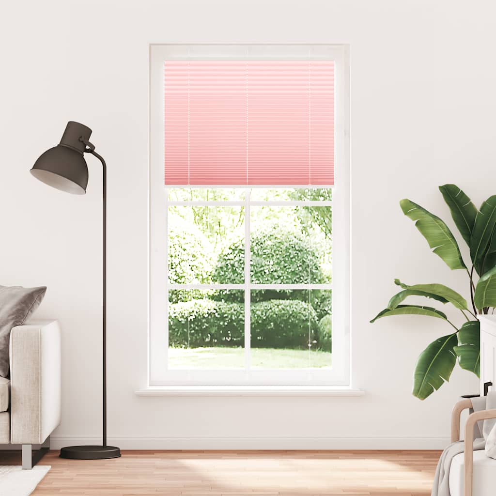 Tenda Plissettata Rosa 105x200 cm Larghezza Tessuto 104,4 cm