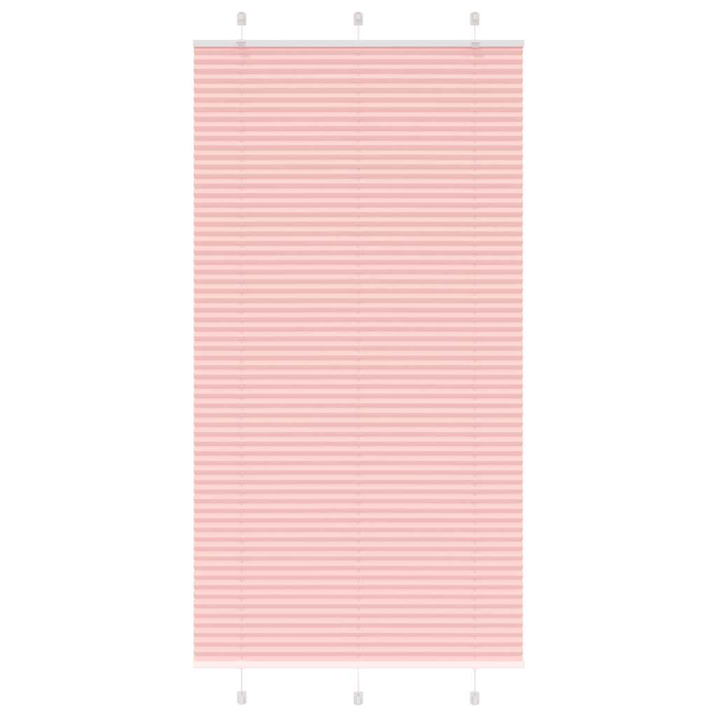 Tenda Plissettata Rosa 105x200 cm Larghezza Tessuto 104,4 cm