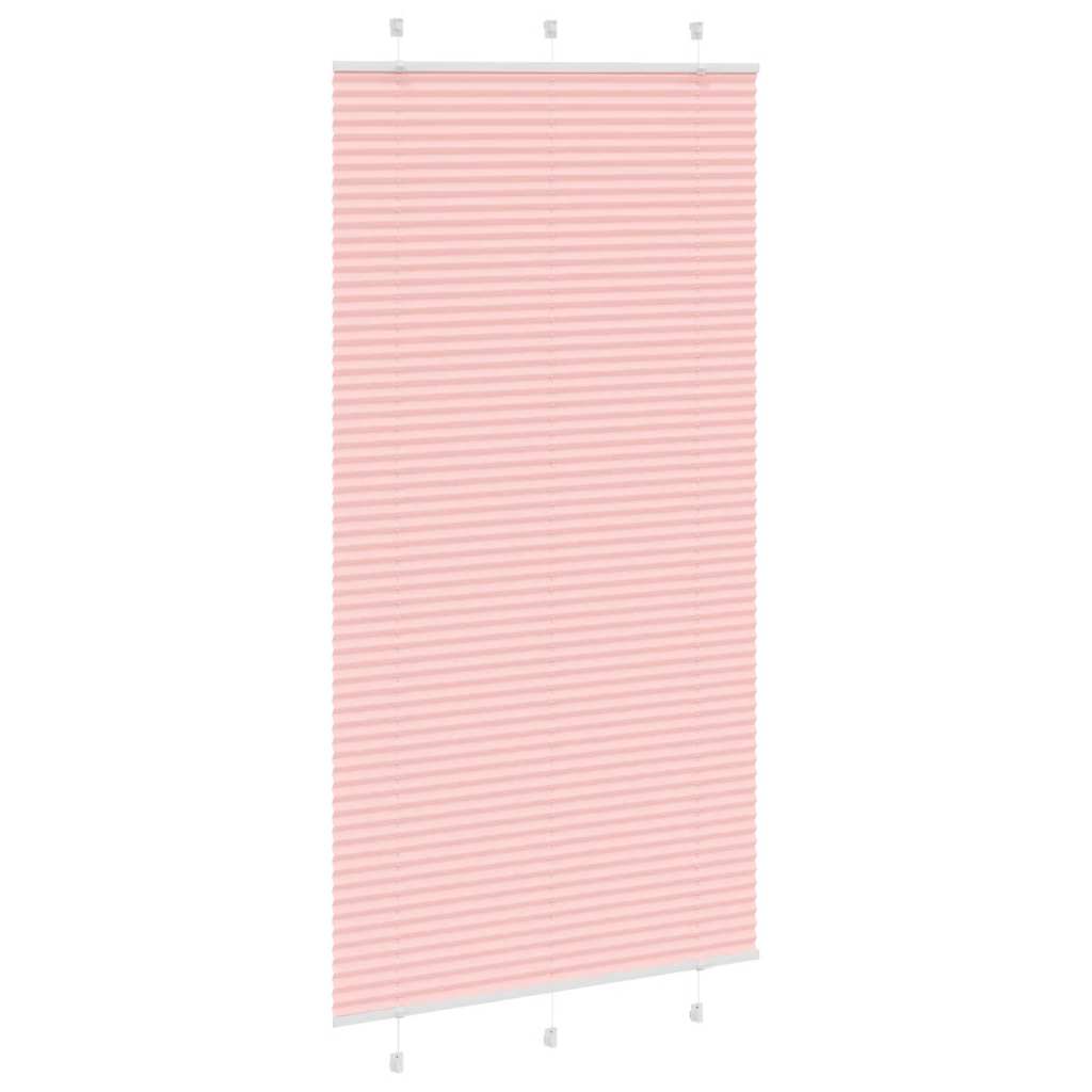 Tenda Plissettata Rosa 105x200 cm Larghezza Tessuto 104,4 cm