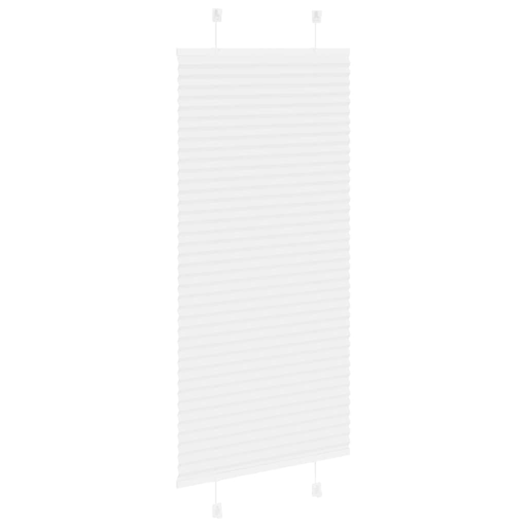 Tenda Plissettata Bianca 55x100 cm Larghezza Tessuto 54,4 cm