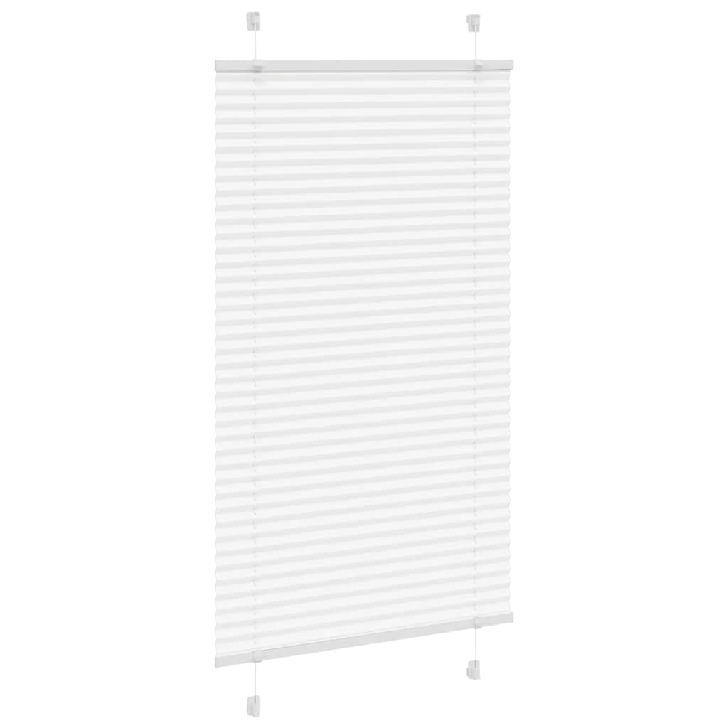 Tenda Plissettata Bianca 75x100 cm Larghezza Tessuto 74,4 cm