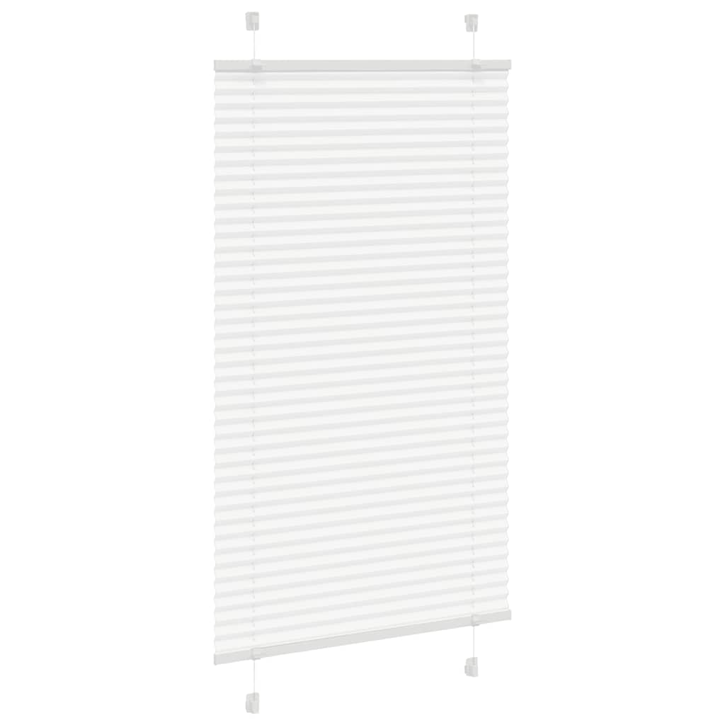 Tenda Plissettata Bianca 80x100 cm Larghezza Tessuto 79,4 cm