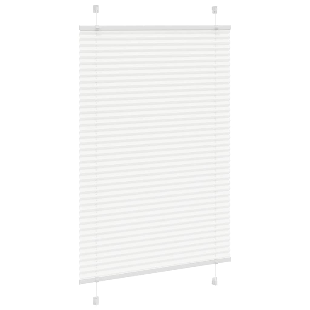 Tenda Plissettata Bianca 85x100 cm Larghezza Tessuto 84,4 cm