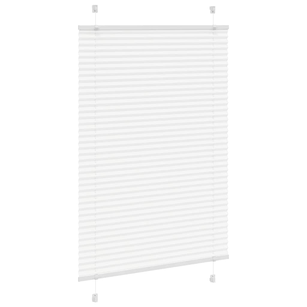Tenda Plissettata Bianca 100x100 cm Larghezza Tessuto 99,4 cm
