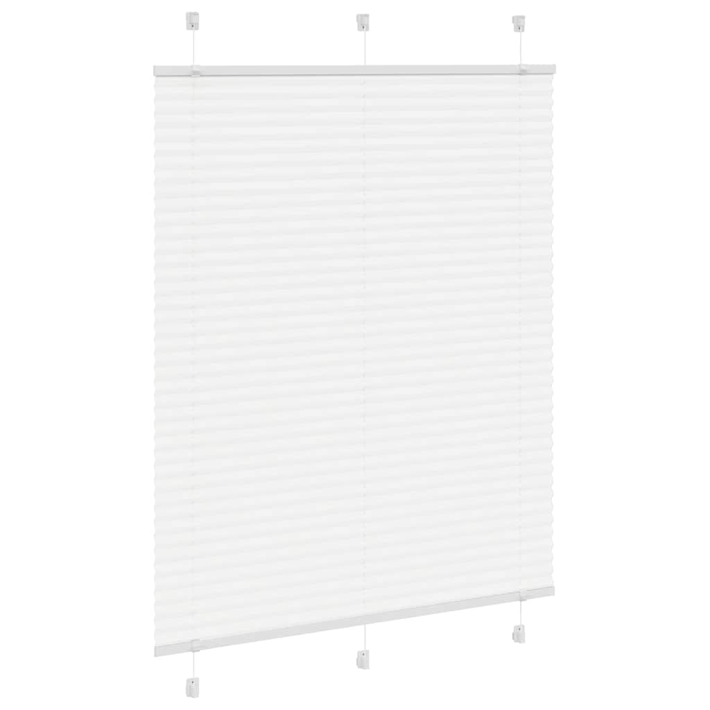Tenda Plissettata Bianca 105x100 cm Larghezza Tessuto 104,4 cm