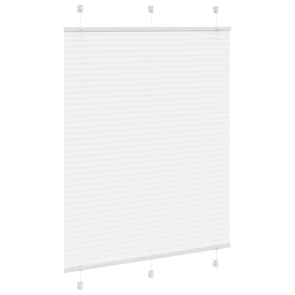 Tenda Plissettata Bianca 110x100 cm Larghezza Tessuto 109,4 cm